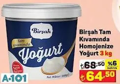 BİRŞAH HOMOJENİZE YOĞURT